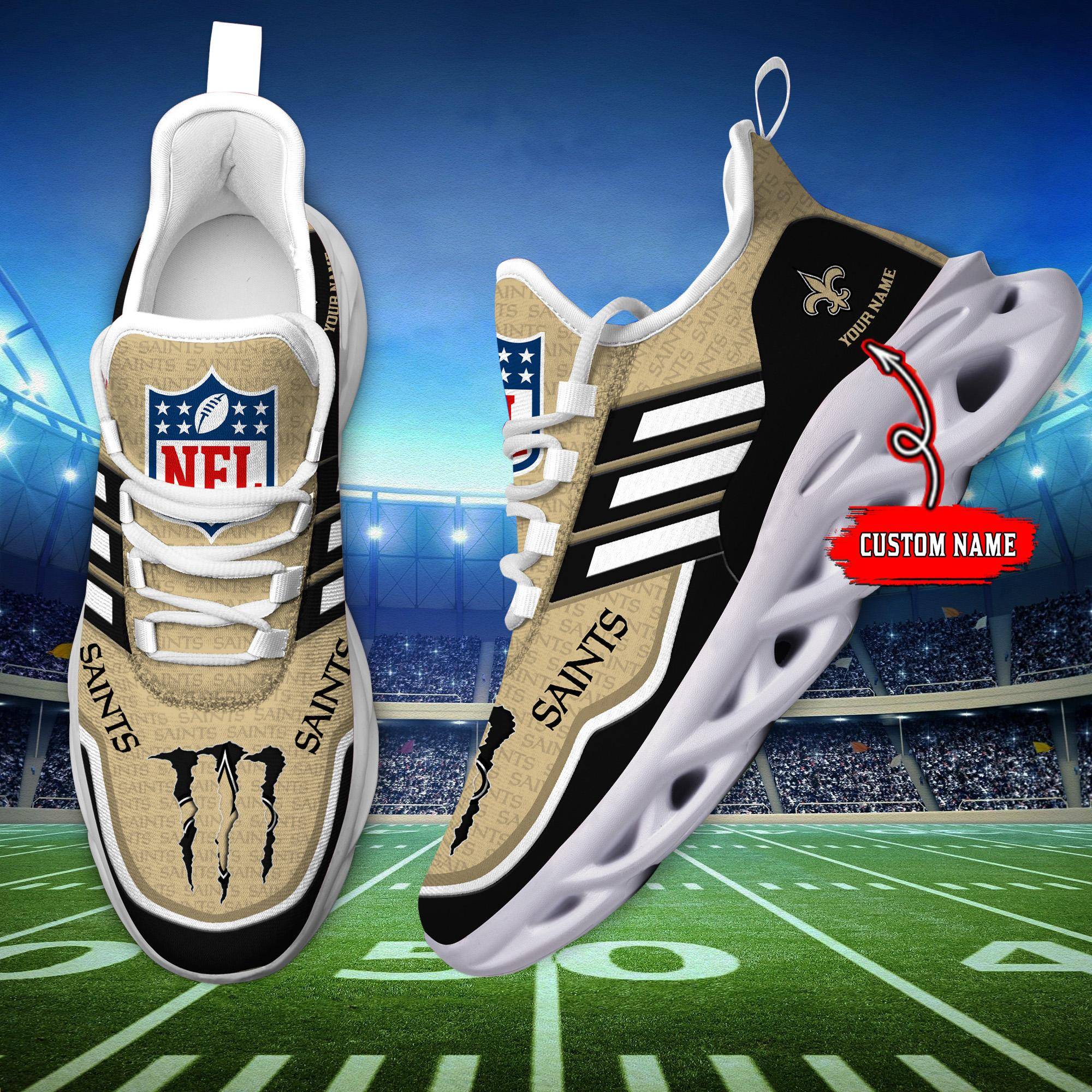 nordmerch new orleans saints max soul shoes sneakers for men and women lq6nv