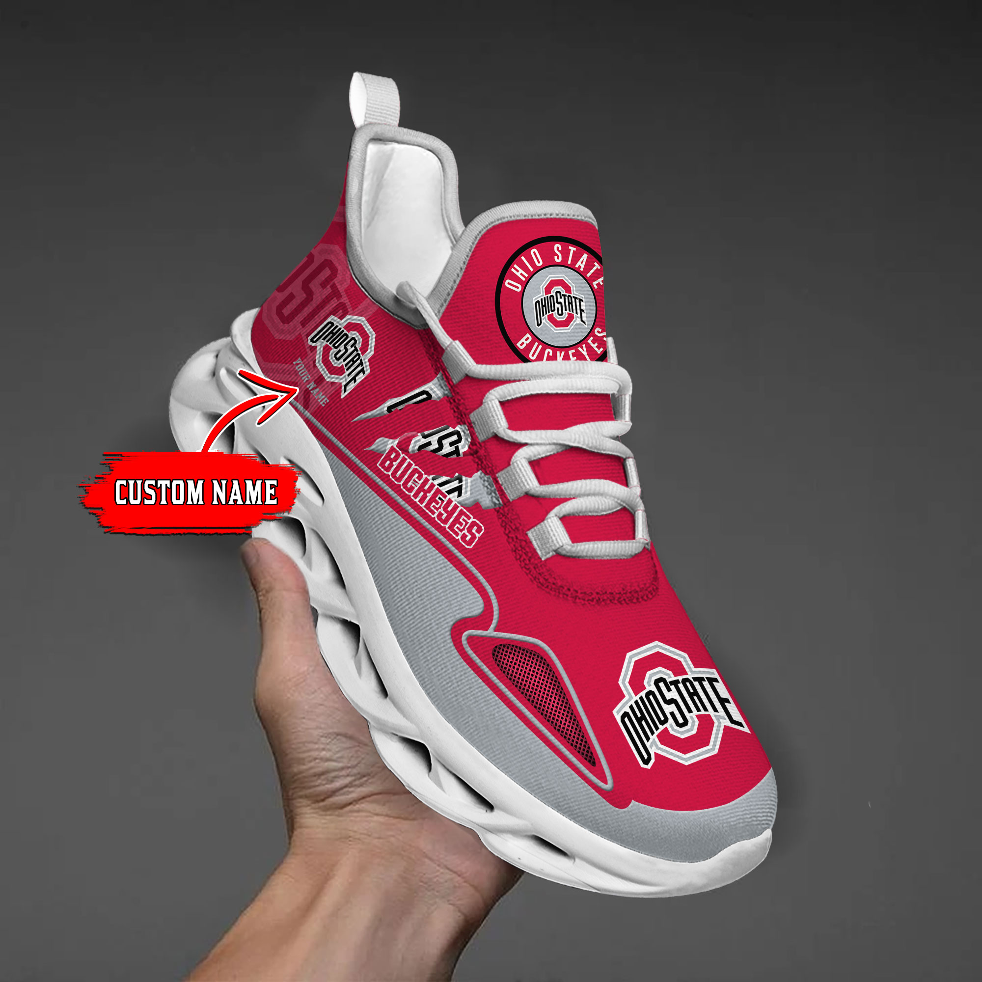 nordmerch ohio state buckeyes max soul shoes sneakers for men and women wevhn