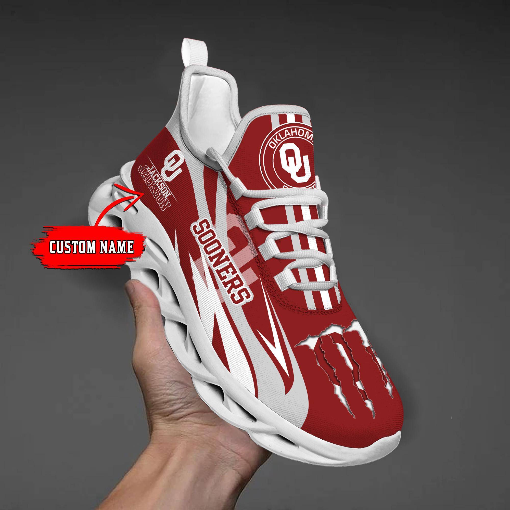 nordmerch oklahoma sooners max soul shoes sneakers for men and women lotzk