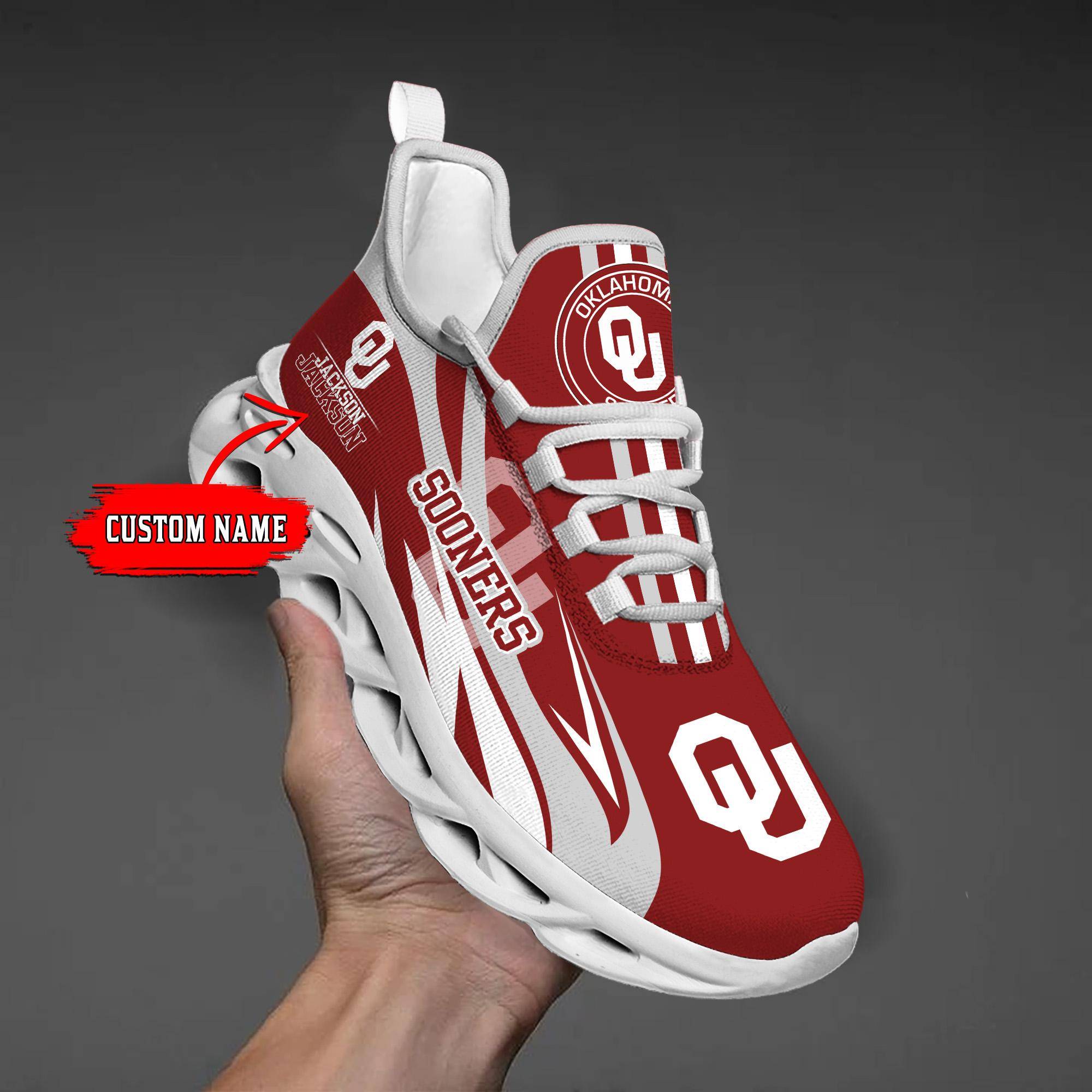 nordmerch oklahoma sooners max soul shoes sneakers for men and women nvg1y