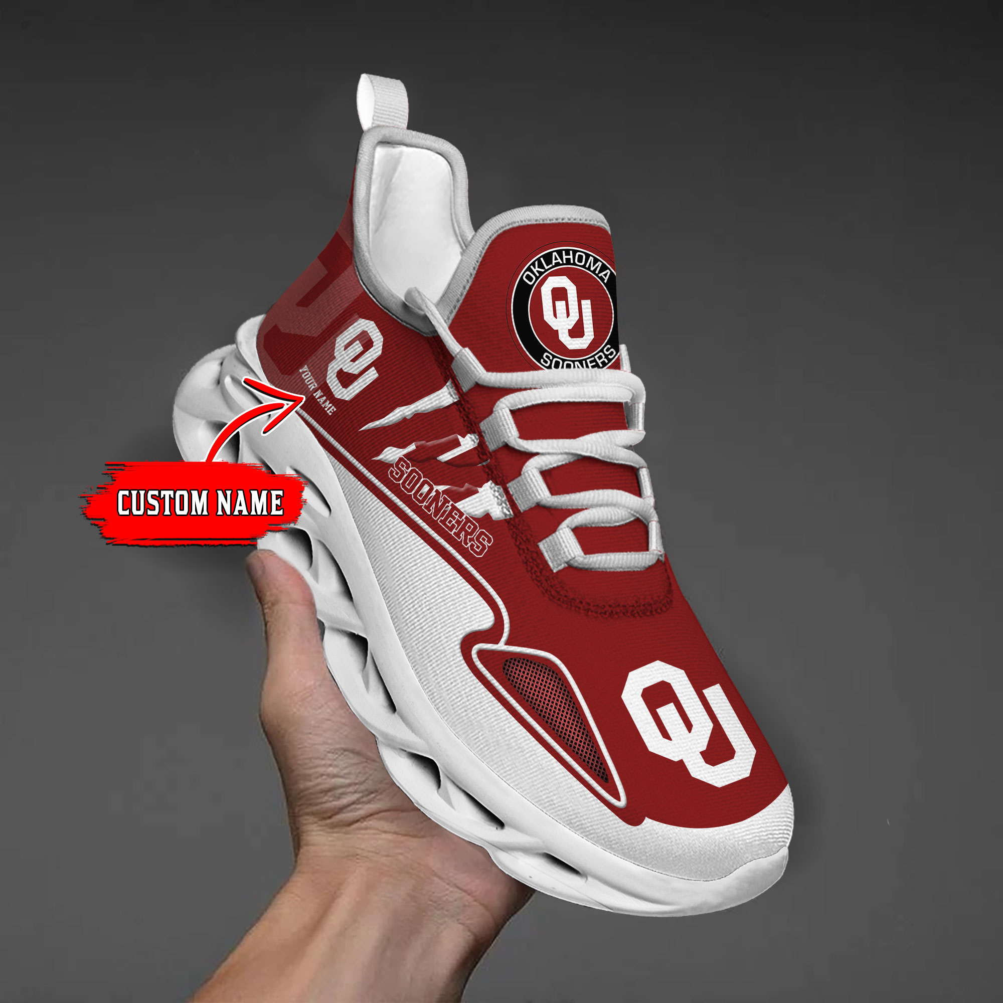 nordmerch oklahoma sooners max soul shoes sneakers for men and women zjnj5