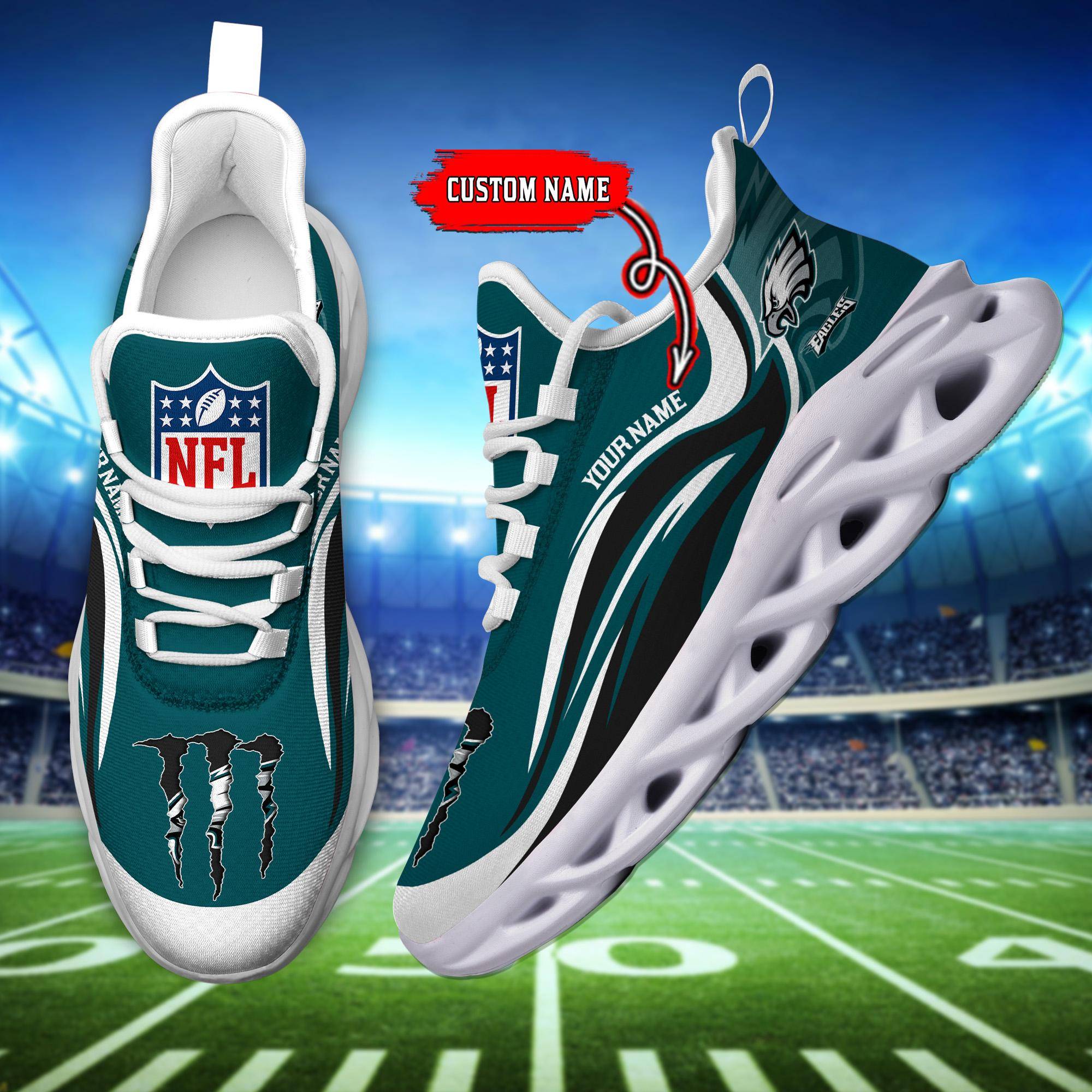 nordmerch philadelphia eagles max soul shoes sneakers for men and women 3tfmn