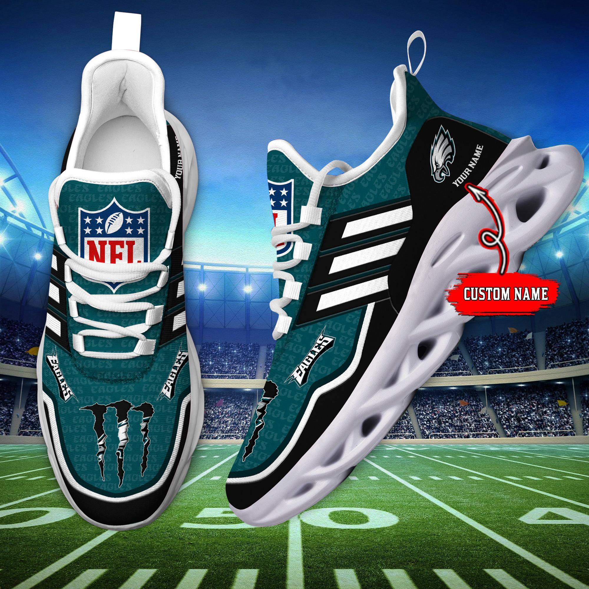 nordmerch philadelphia eagles max soul shoes sneakers for men and women fh17p