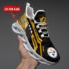 nordmerch pittsburgh steelers max soul shoes sneakers for men and women 6hs9o