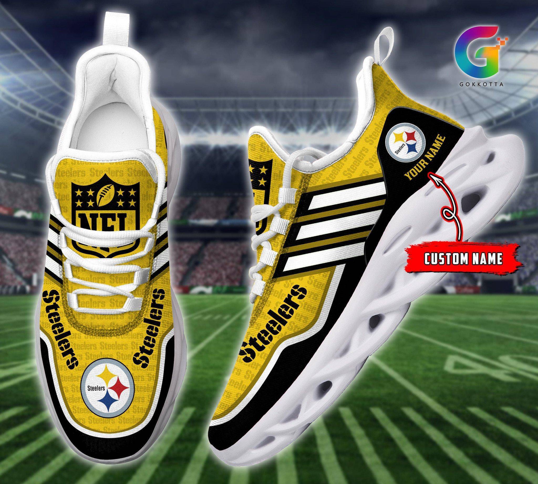 nordmerch pittsburgh steelers max soul shoes sneakers for men and women hm9dw