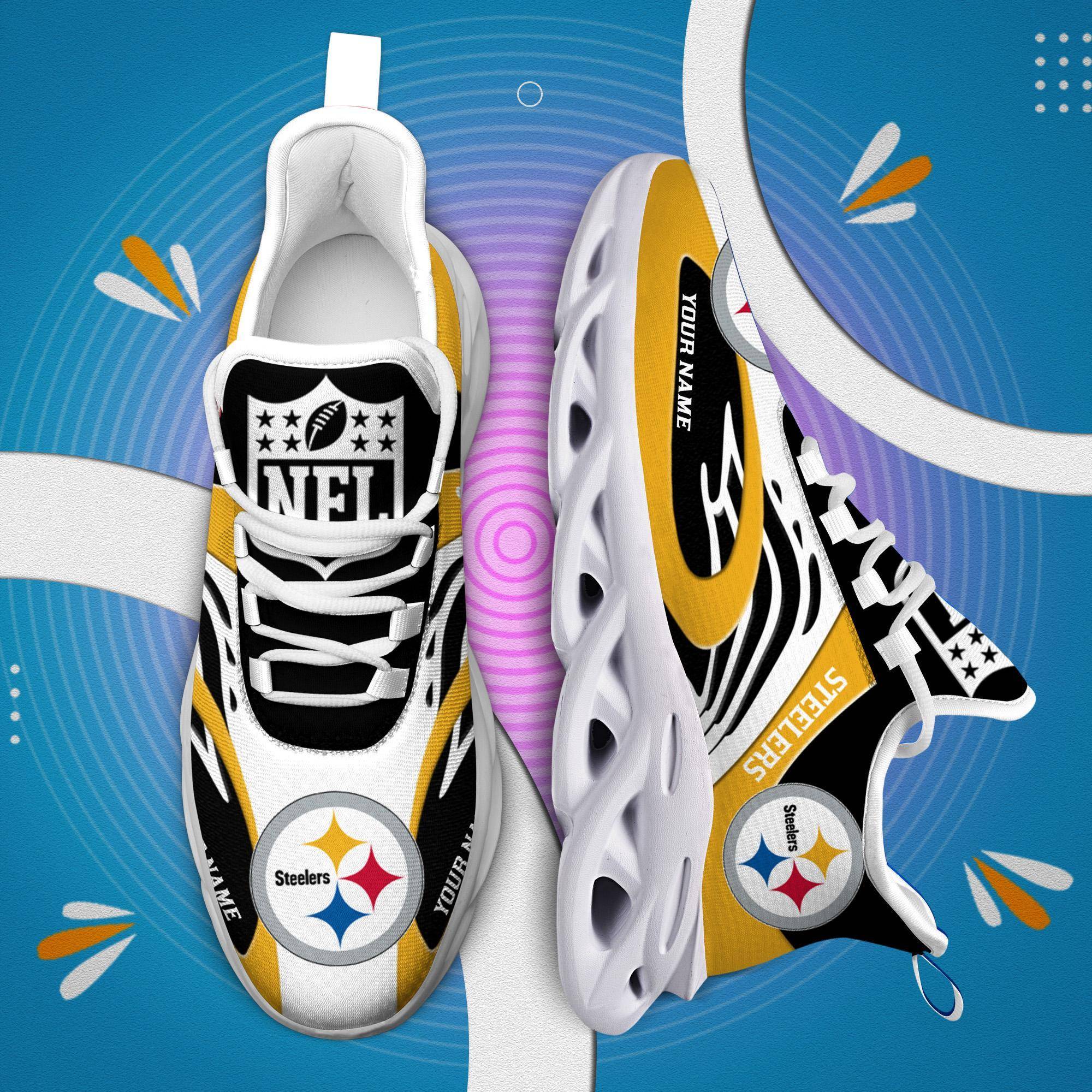 nordmerch pittsburgh steelers max soul shoes sneakers for men and women r0qss