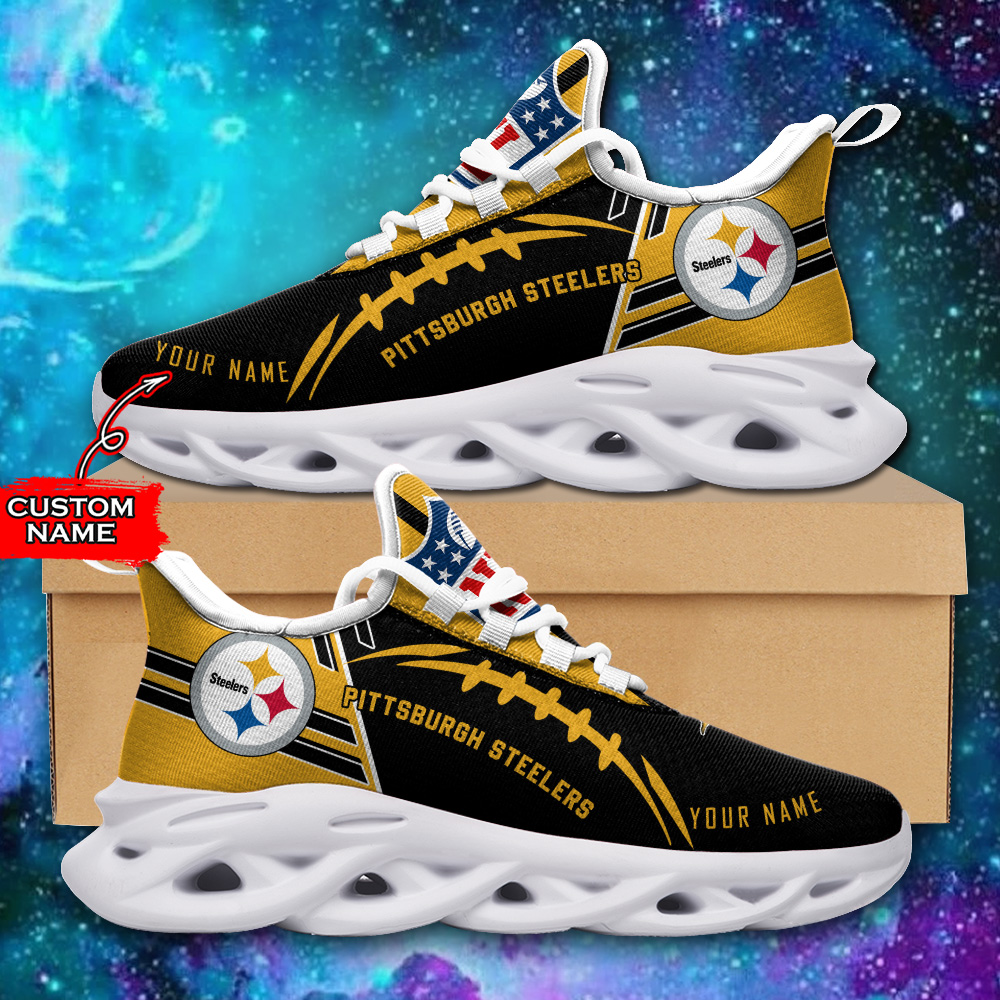 nordmerch pittsburgh steelers nfl max soul shoes sneakers for men and women vmdrn