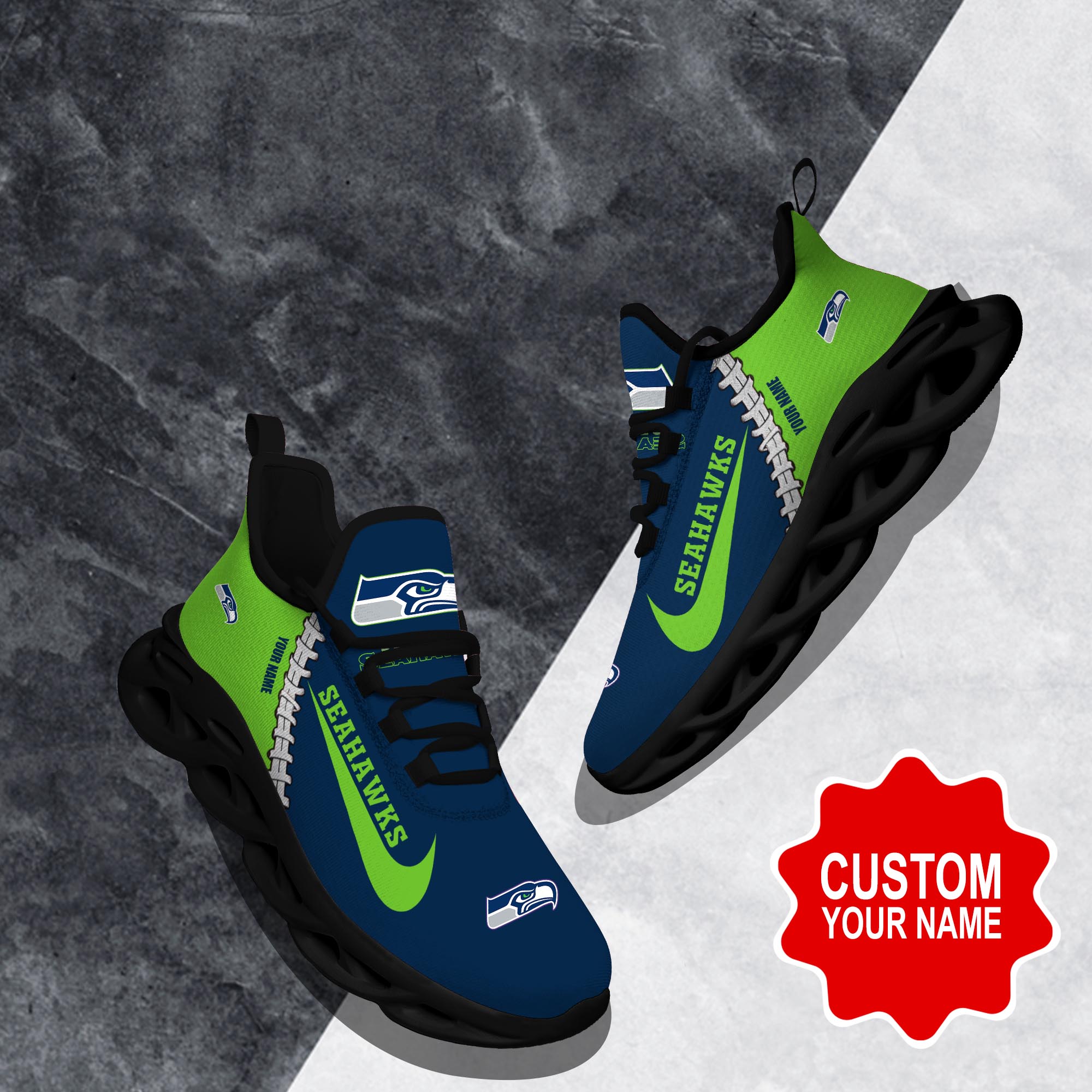 nordmerch seattle seahawks max soul shoes sneakers for men and women 26zqh