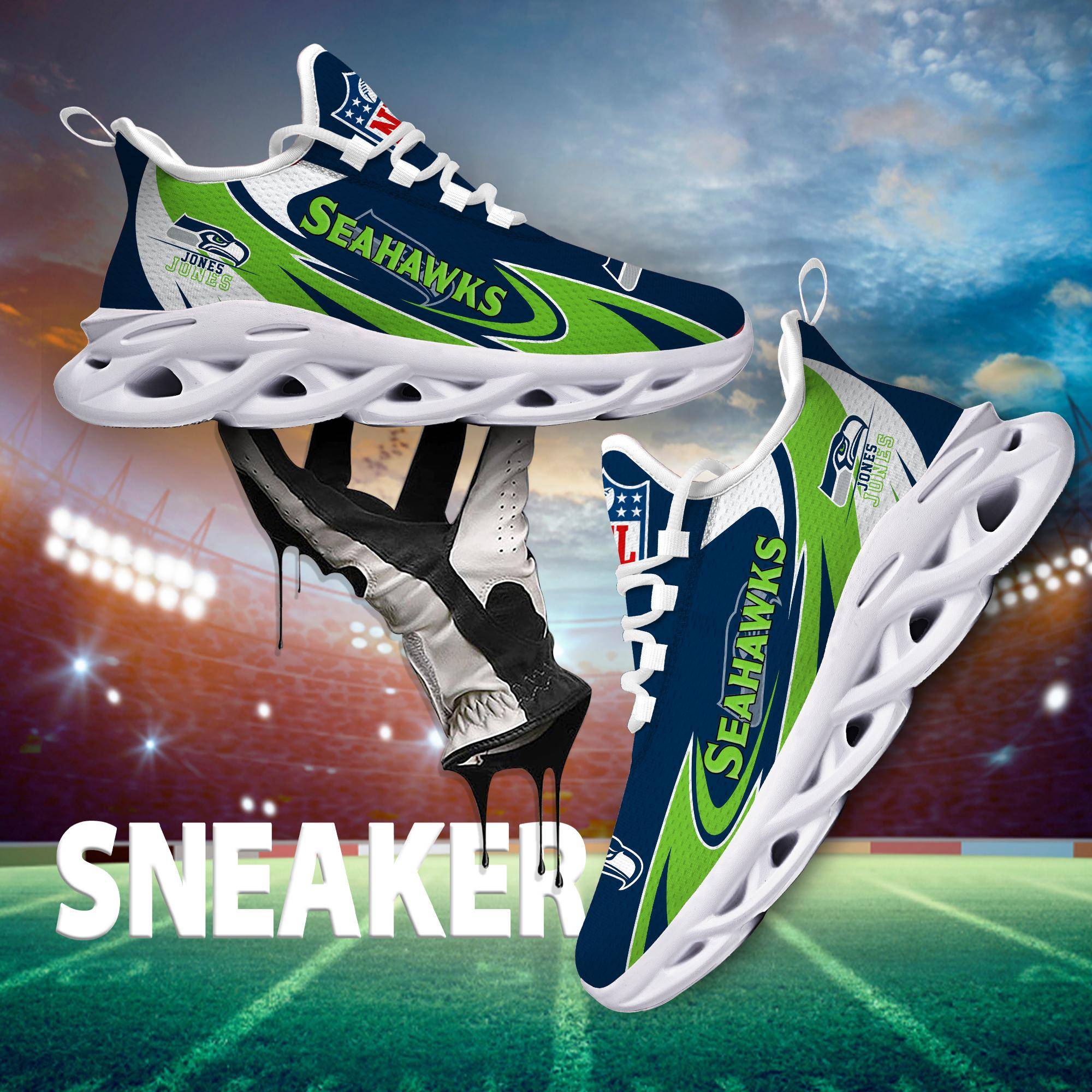 nordmerch seattle seahawks max soul shoes sneakers for men and women aj8zr