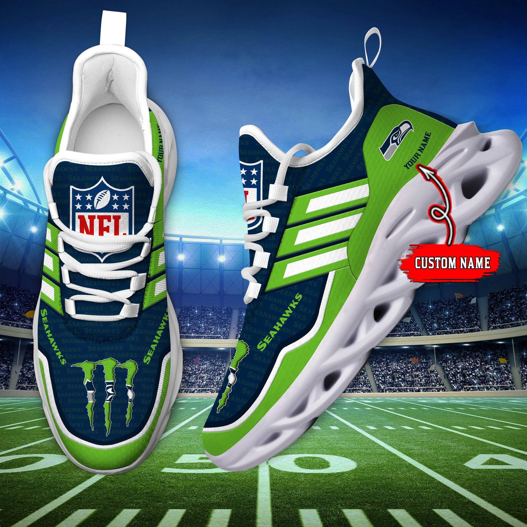 nordmerch seattle seahawks max soul shoes sneakers for men and women elff8