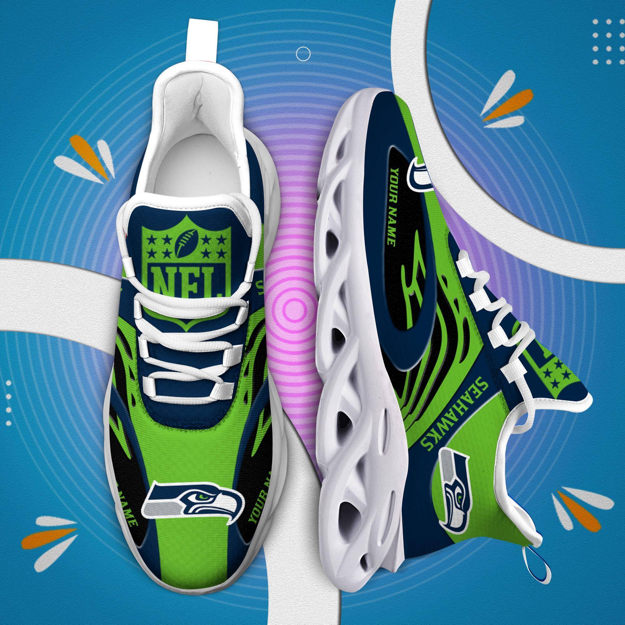 nordmerch seattle seahawks max soul shoes sneakers for men and women kngp8