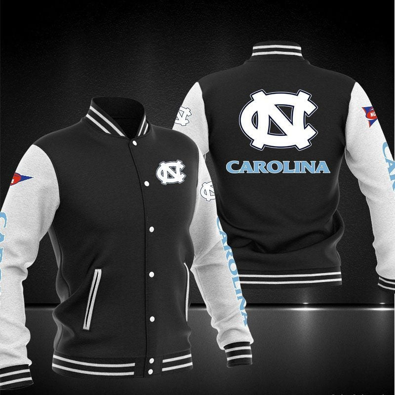 north carolina tar heels ncaa baseball varsity jacket baseball jacket all over print pmjwa