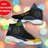 notre dame fighting irish football team best custom name air jordan 13 shoes