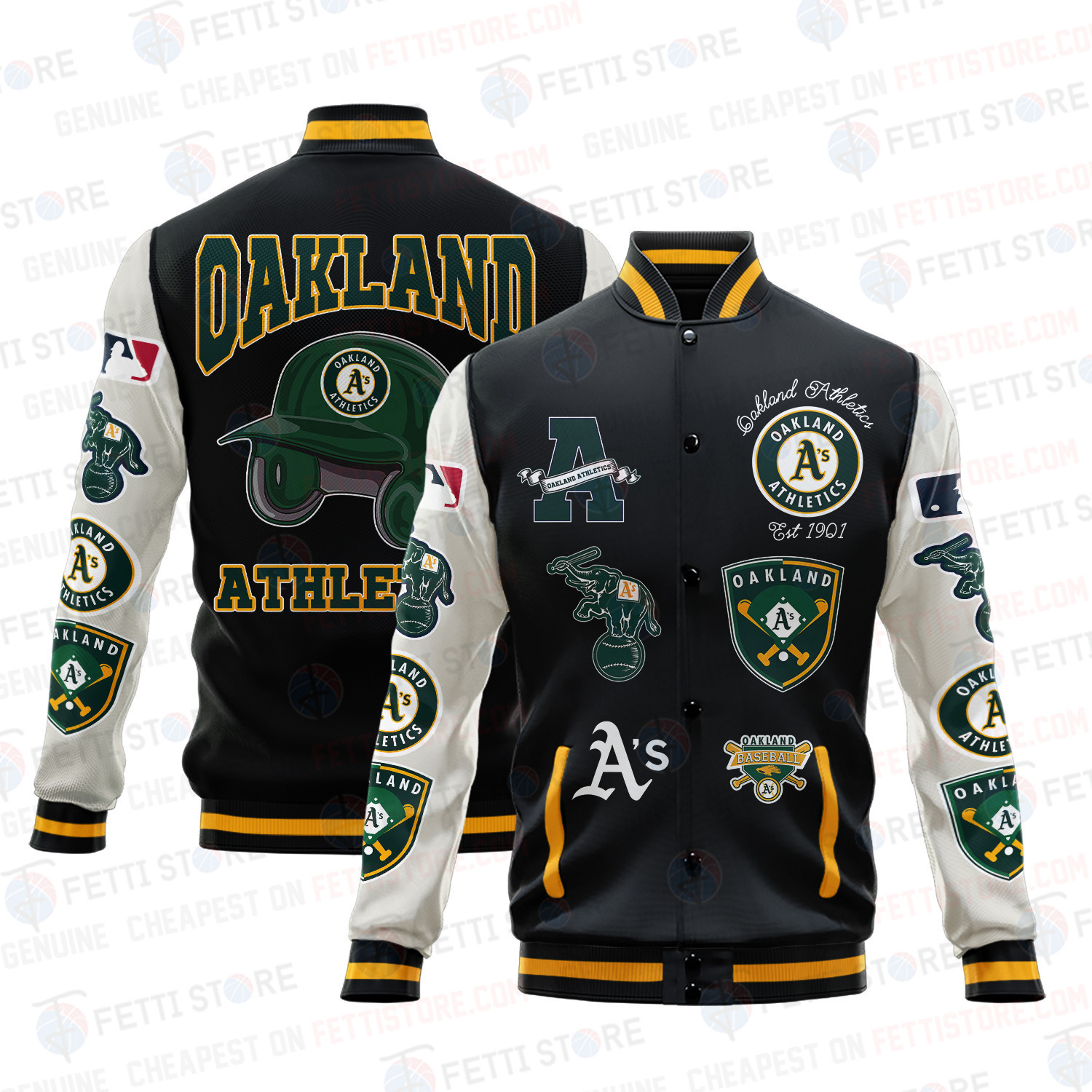 oakland athletics mlb baseball varsity jacket baseball jacket all over print v2 ork9m