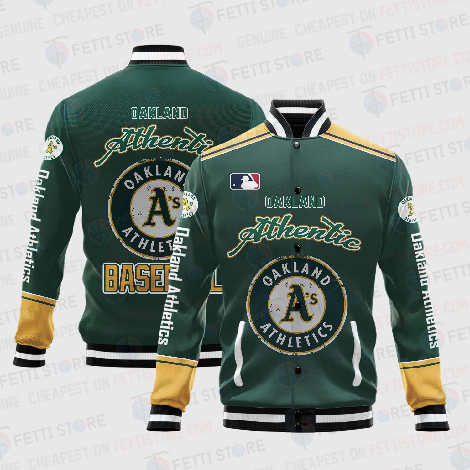 oakland athletics mlb baseball varsity jacket baseball jacket all over print v5 3rkhb