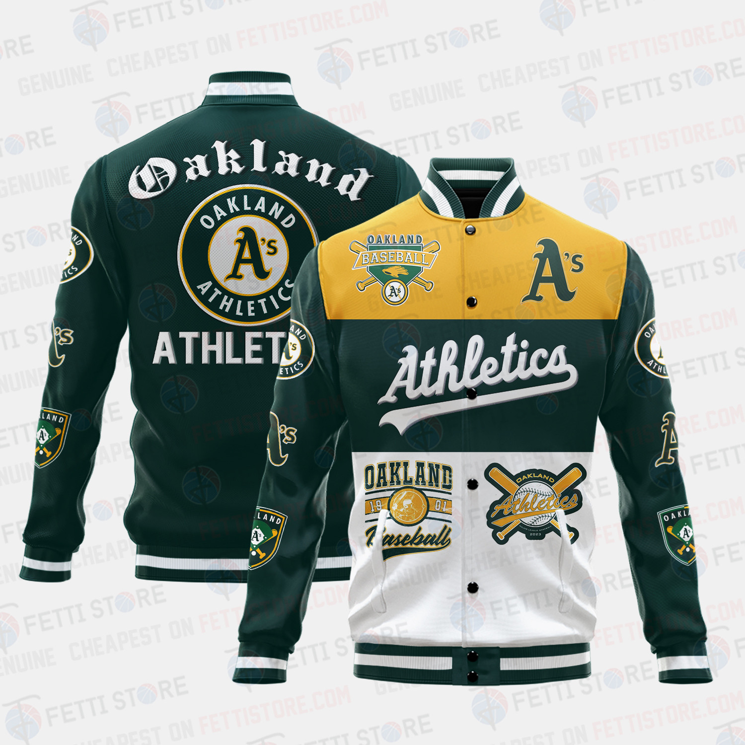 oakland athletics symbol vintage design baseball varsity jacket baseball jacket all over print g6lb5