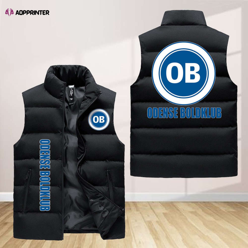 odense boldklub sleeveless puffer jacket custom for fans spj0667