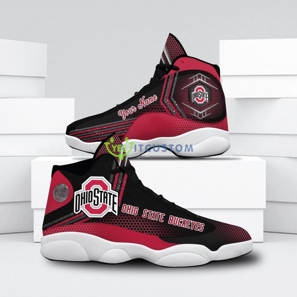 ohio state buckeyes football best custom name air jordan 13 shoes