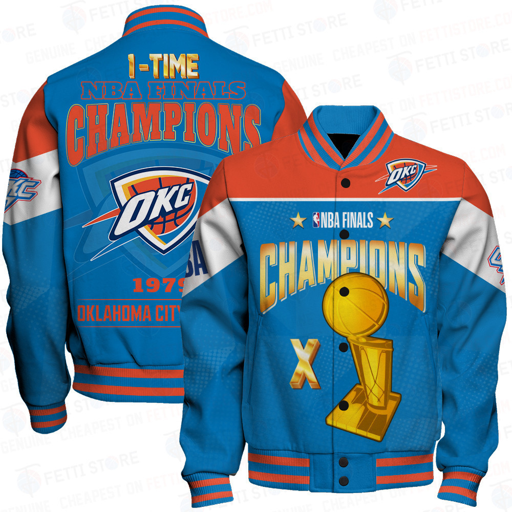 oklahoma city thunder champions print baseball varsity jacket baseball jacket all over print sfat v5 tq5wx