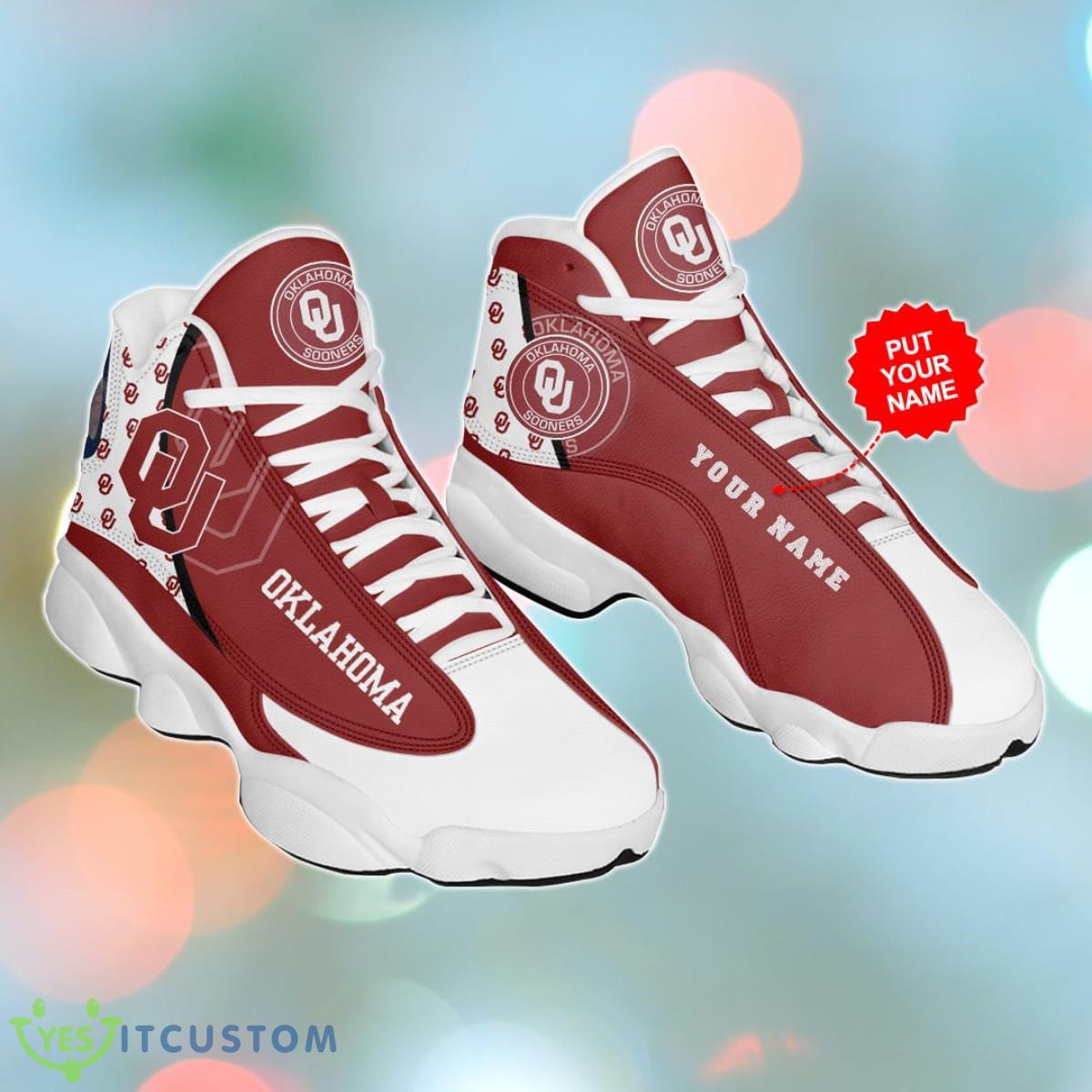 oklahoma sooners jordan 13 sneakers custom name special gift for men and women