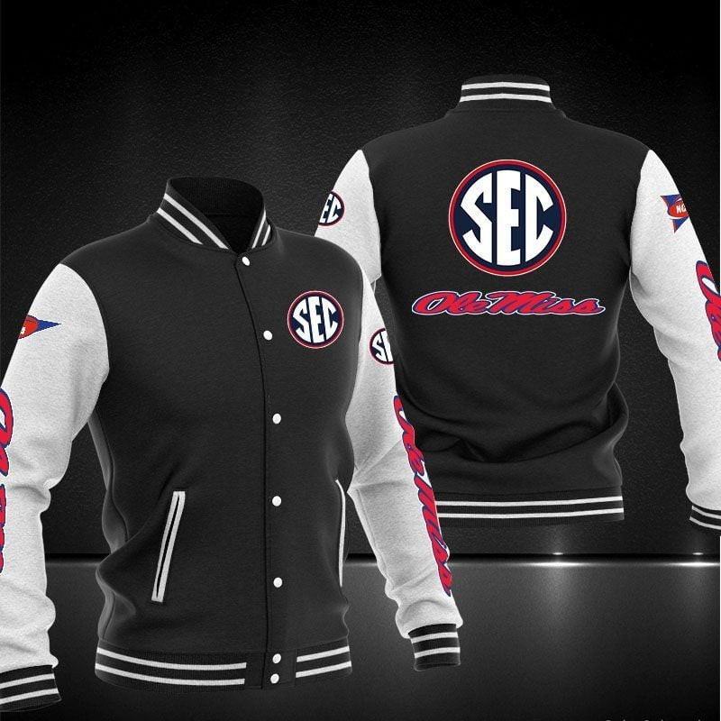 ole miss rebels ncaa baseball varsity jacket baseball jacket all over print mkkbf