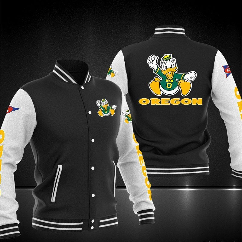 oregon ducks ncaa baseball varsity jacket baseball jacket all over print lsz1q