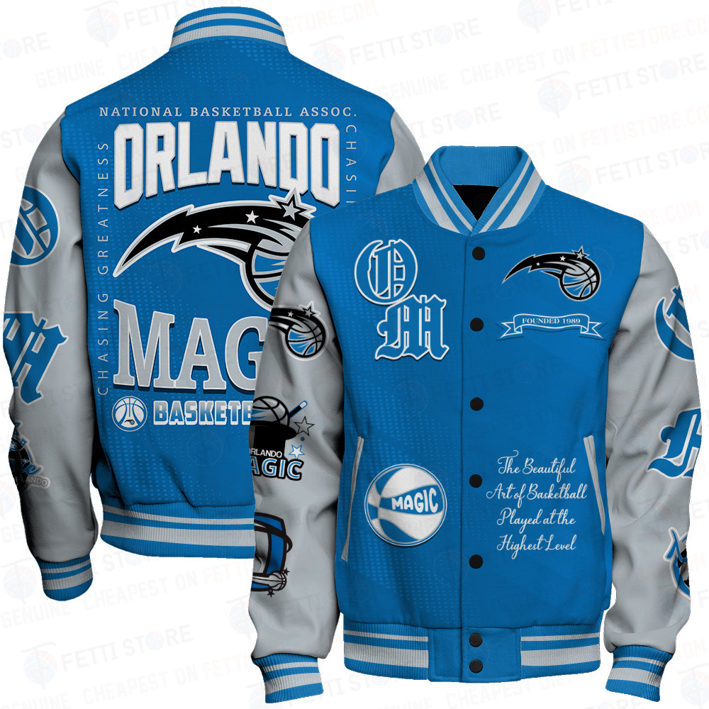 orlando magic nba print baseball varsity jacket baseball jacket all over print sfat v25 dtzwv