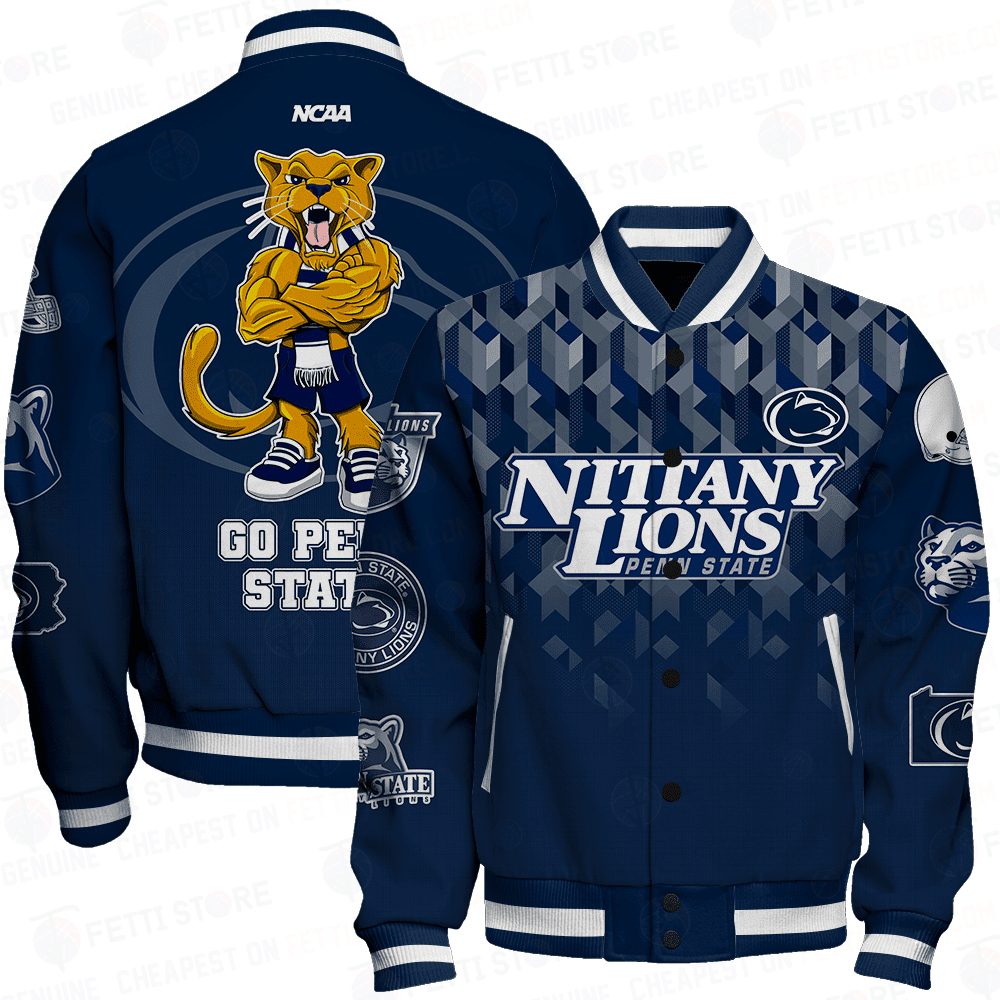 penn state nittany lions ncaa division football baseball varsity jacket baseball jacket all over print stm v2 junsk