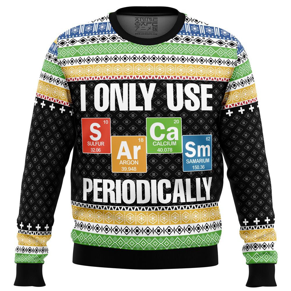 period Ugly Christmas Sweater front mockup