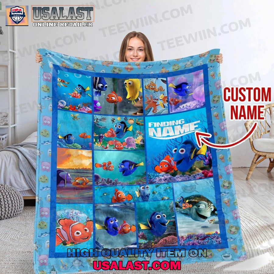 personalized disney finding nemo custom fleece blanket 1 dfES0