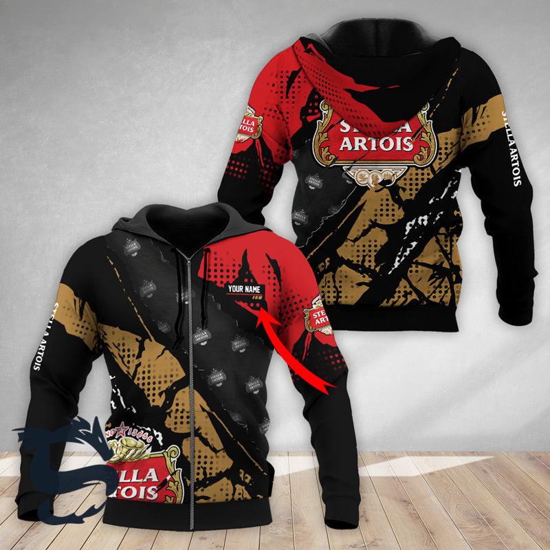 personalized halftone stella artois hoodie and zip hoodie santa joker 2 1600x