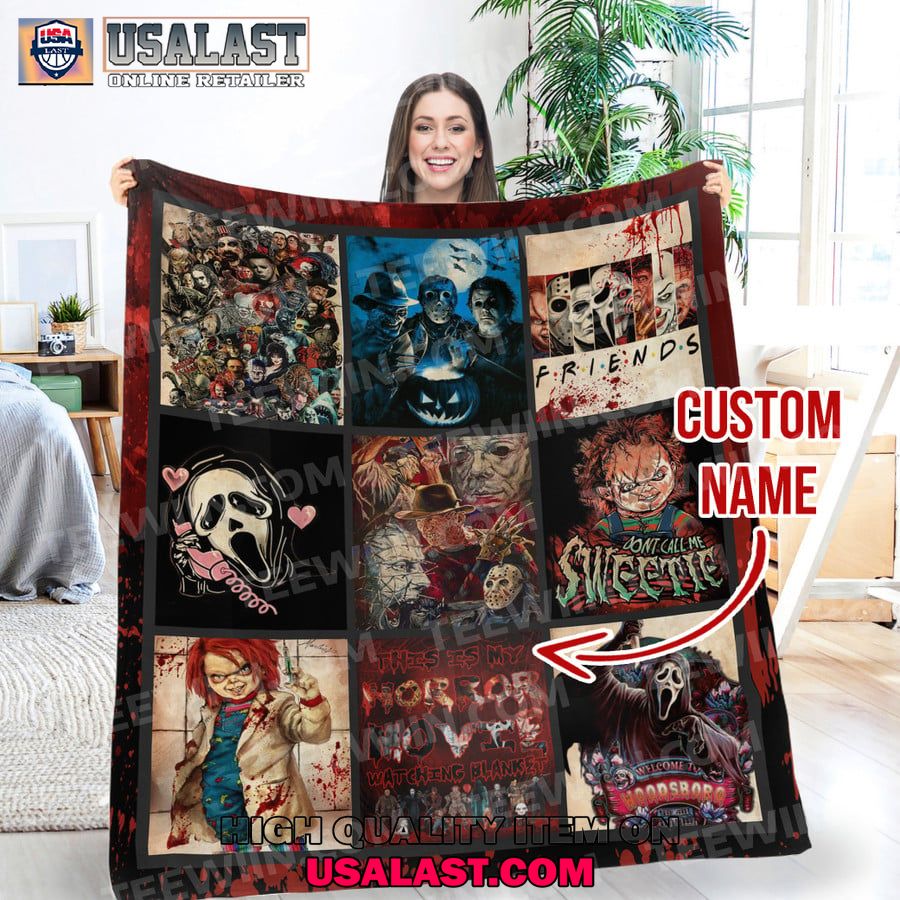 personalized horror movies blanket halloween blanket 2024 1 xczI2