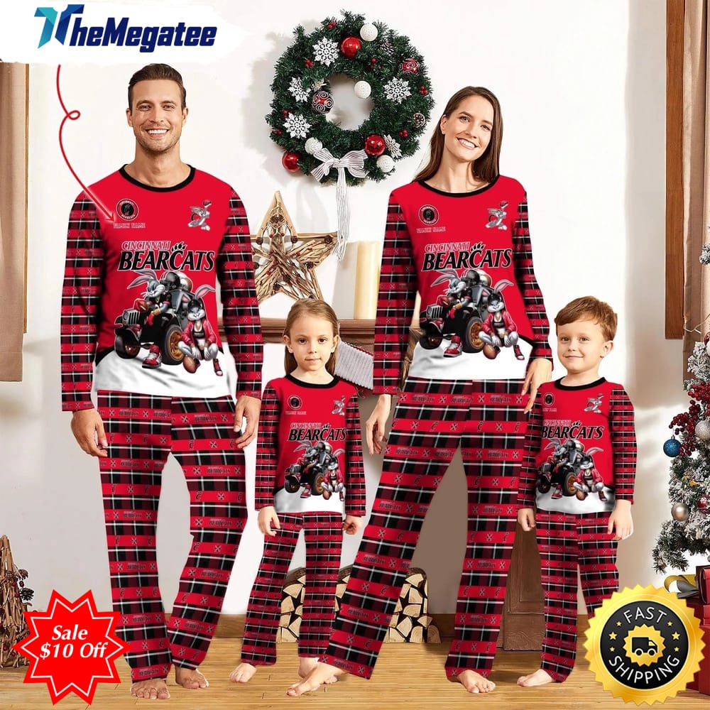 personalized ncaa cincinnati bearcats pajamas for family