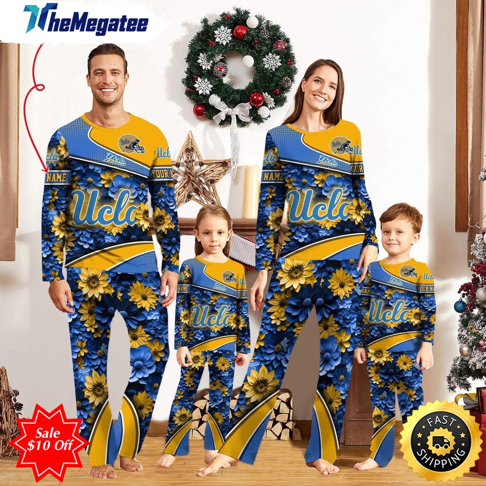 personalized ncaa ucla bruins pajamas for family pajamas sport fans