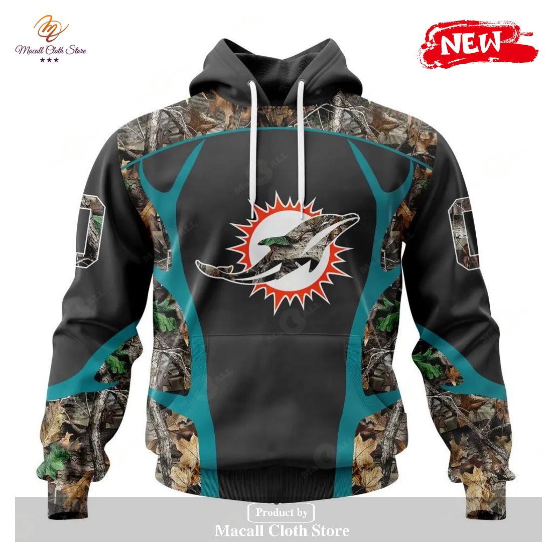 personalized nfl miami dolphins special camo hunting black design hoodie sweatshirt 3d 1 DjotK