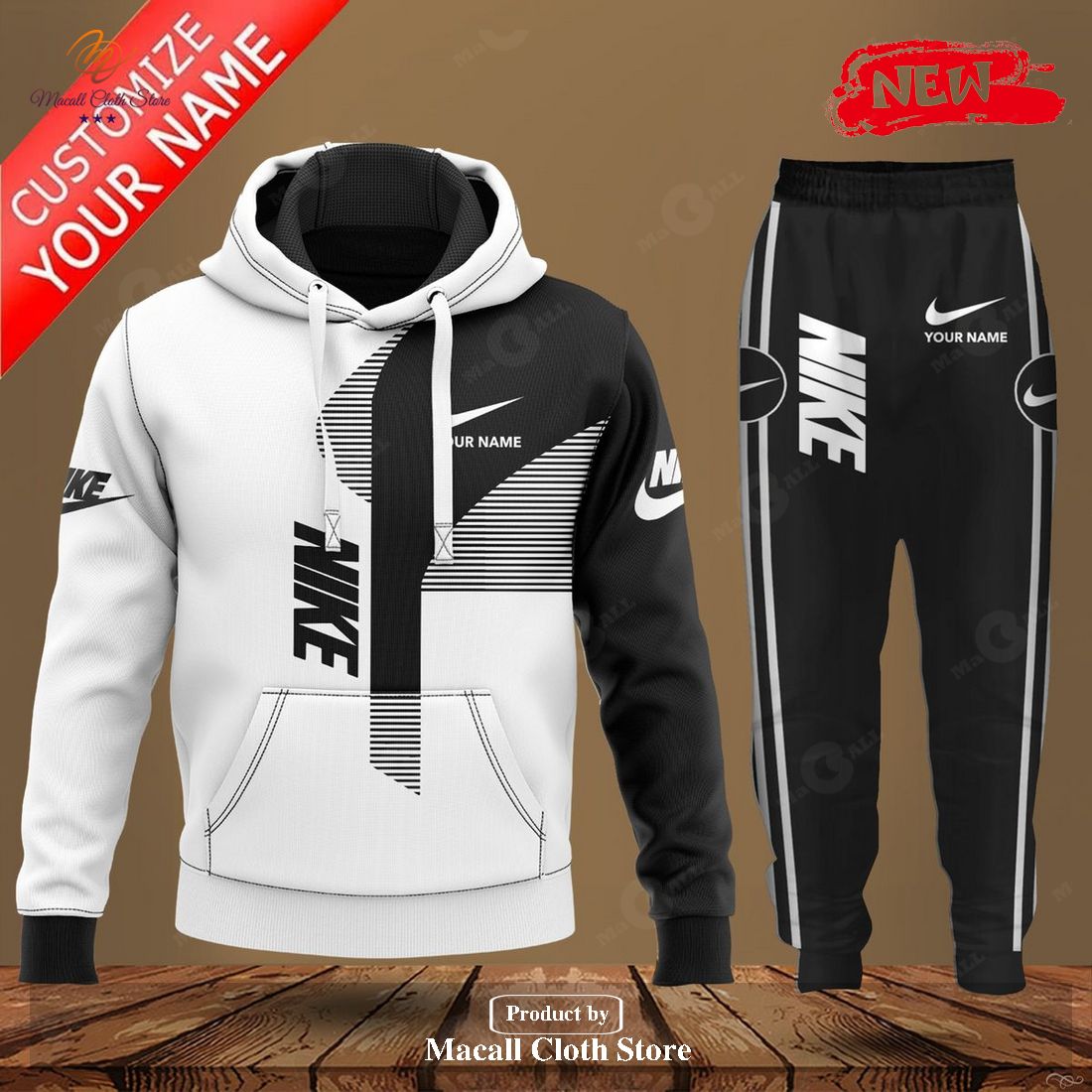 personalized nike white design classic hot luxury design hoodie sweatshirt 3d and pants 1 UdLTM