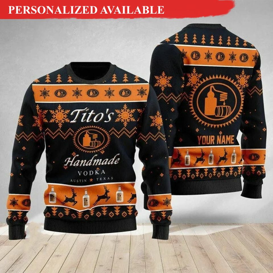 personalized tito handmade ugly christmas 3d sweater 1412