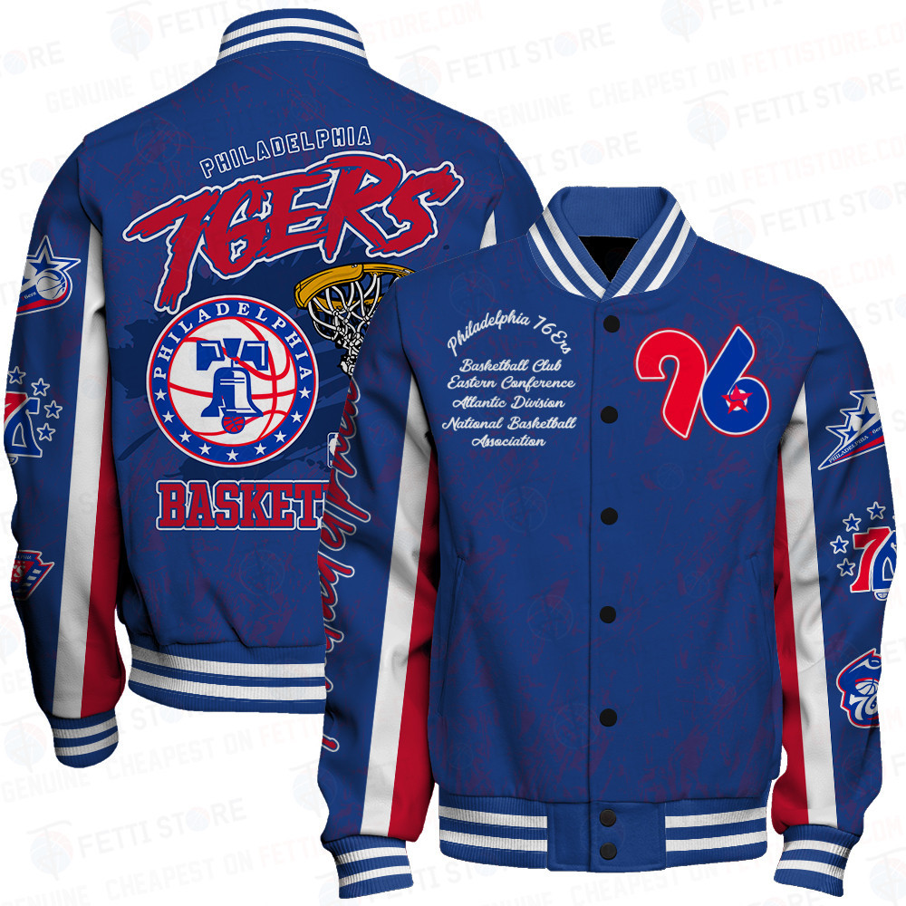 philadelphia 76ers nba baseball varsity jacket baseball jacket all over print sfat v18 nddaq