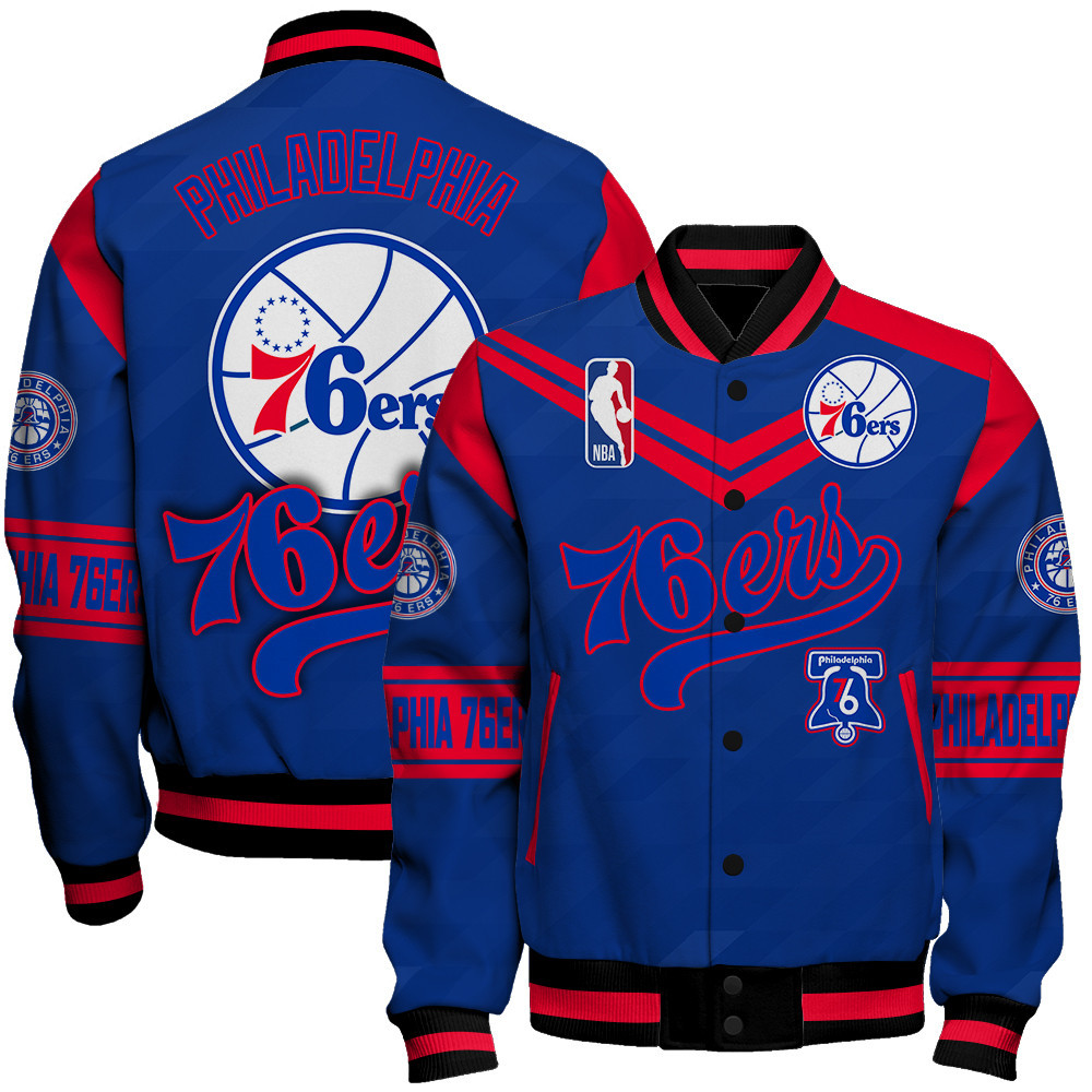 philadelphia 76ers nba baseball varsity jacket baseball jacket all over print sfat v9 fdbdg