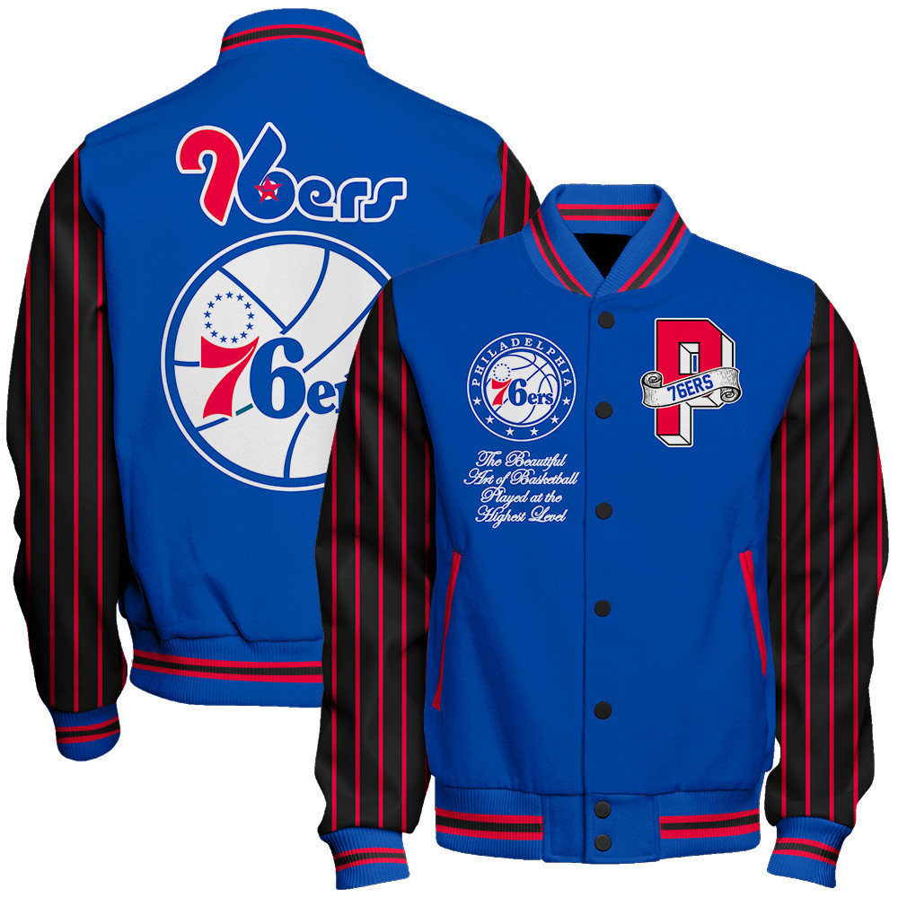 philadelphia 76ers nba baseball varsity jacket baseball jacket all over print sh1 v10 s9l2k