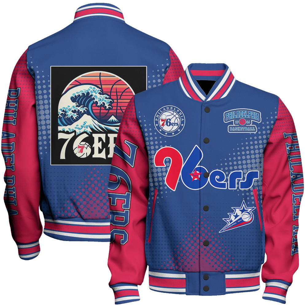 philadelphia 76ers nba baseball varsity jacket baseball jacket all over print stm v18 4fp3h