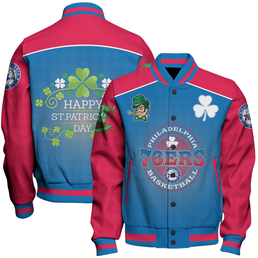 philadelphia 76ers nba baseball varsity jacket baseball jacket all over print stm v21 dlmls