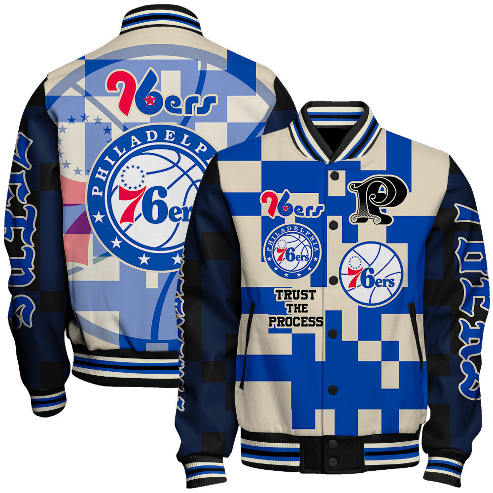 philadelphia 76ers nba baseball varsity jacket baseball jacket all over print stm v22 pxdqn