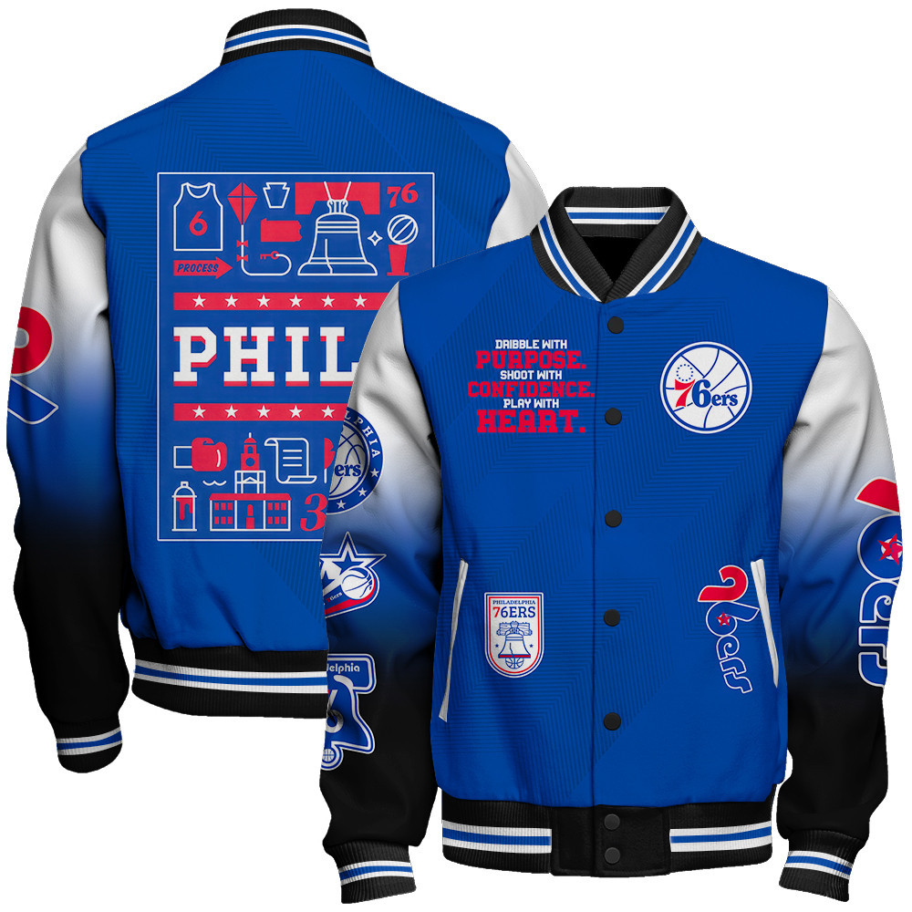 philadelphia 76ers nba baseball varsity jacket baseball jacket all over print stm v4 jz6jl