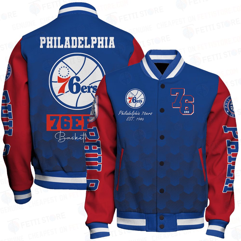 philadelphia 76ers team logo basketball baseball varsity jacket baseball jacket all over print sfat v10 po2ew