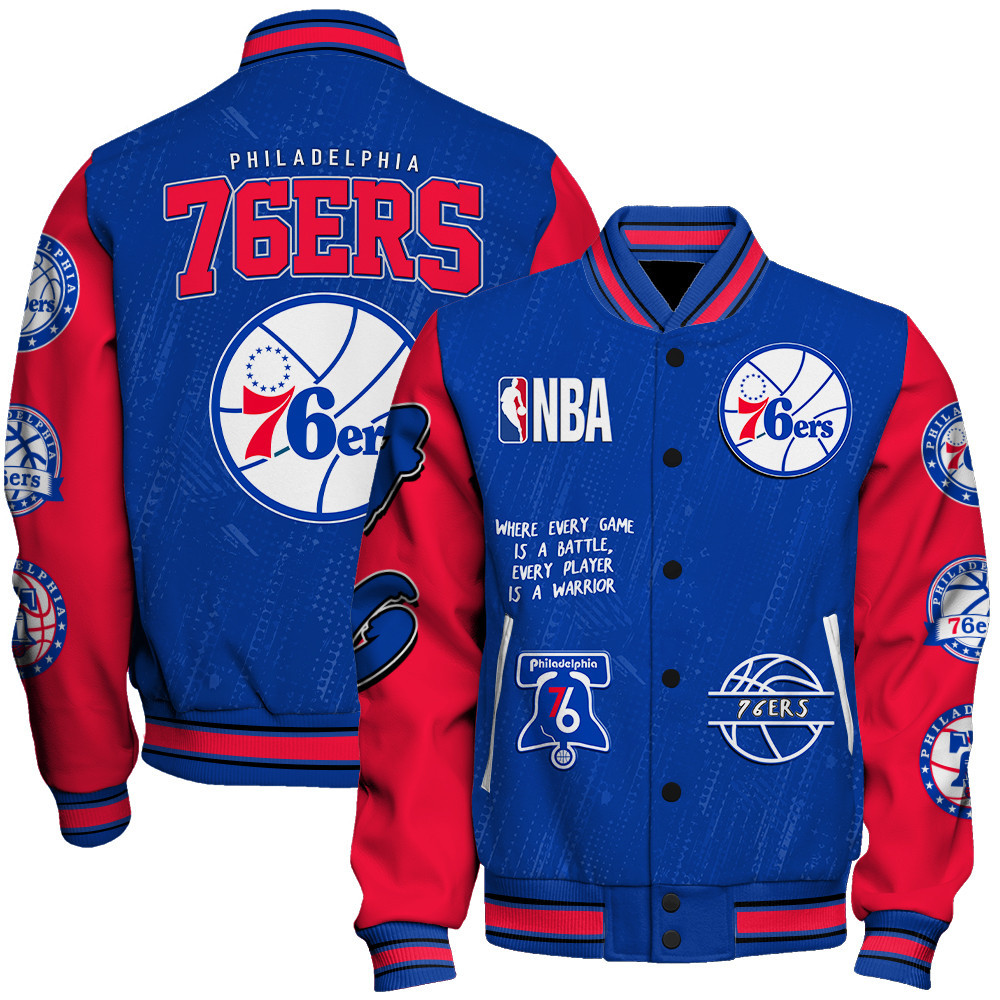 philadelphia 76ers team logo nba 2024 baseball varsity jacket baseball jacket all over print sfat v13 diyqs