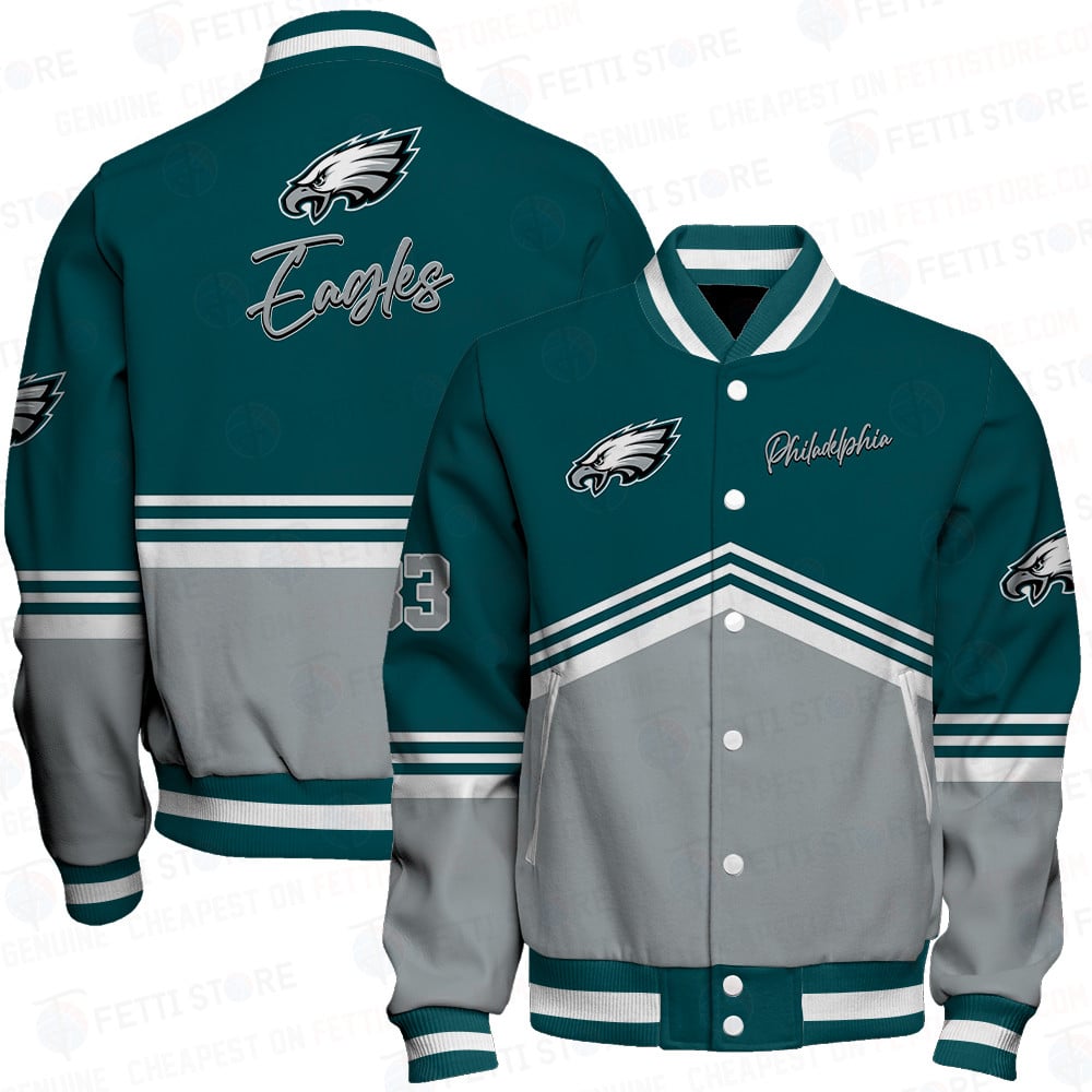 philadelphia eagles baseball varsity jacket baseball jacket all over print wf avnxe