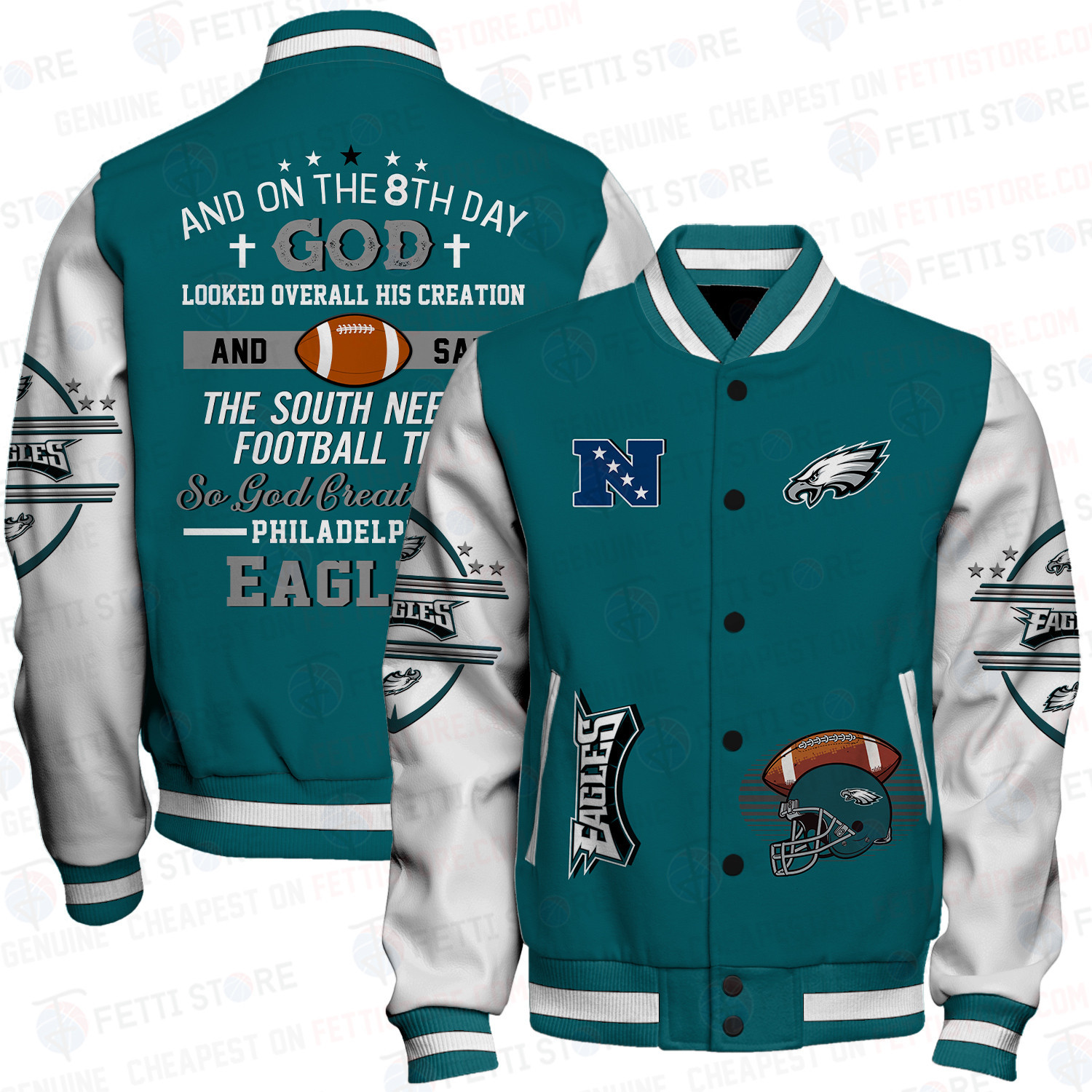 philadelphia eagles champions super bowl nfl baseball varsity jacket baseball jacket all over print stm v8 svmz3