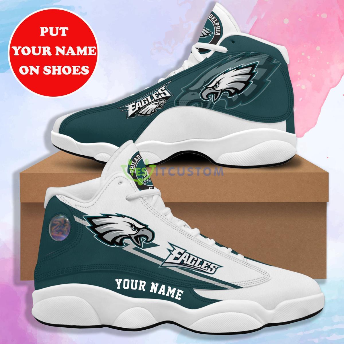 philadelphia eagles football team best custom name air jordan 13 sneaker