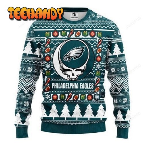 philadelphia eagles grateful dead christmas for fans ugly christmas sweater ep3rt